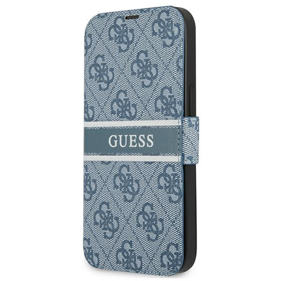 Picture of GUBKP13S4GDBL Guess PU 4G Printed Stripe Book Case