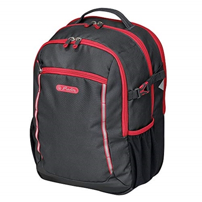 Picture of Herlitz Ulitmate School backpack Black  Red 4008110256962