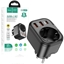 Attēls no Hoco NS3 Adapteris - lādētājs ar 2xUSB / 1xUSB-C / 1xEU socket / 3A 20W Black