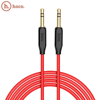 Attēls no Hoco UPA11 Premium Aux Ligzdas 3.5mm spraudnis uz 3.5mm spraudnis Stereo Audio 1m Kabelis Melns