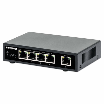 Picture of INTELLINET 5-Port Gigabit PoE+ Switch 62W