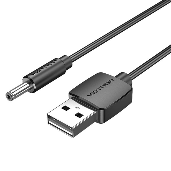 Picture of Kabel USB Vention USB-A - mini Jack 3.5 mm 1 m Czarny (CEXBF)