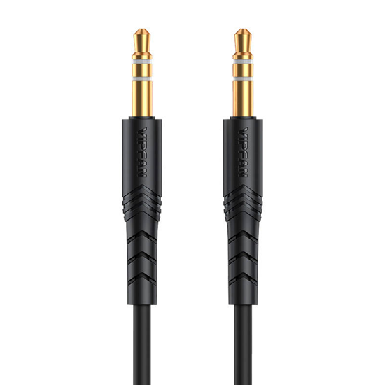 Изображение Kabel Vipfan Jack 3.5mm - Jack 3.5mm 1m czarny (L04)