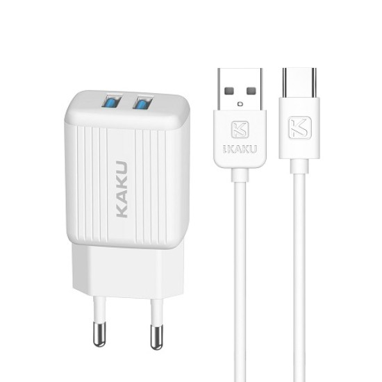 Picture of KAKUSIGA KSC-373 lādētājs | 12W | 2.4A + USB-C kab