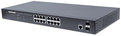Изображение INTELLINET Switch 16x GE Web-Managed 2 SFP-Ports 16x PoE+