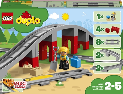 Picture of LEGO Duplo 10872 Train Tracks and Viaduct Constructor