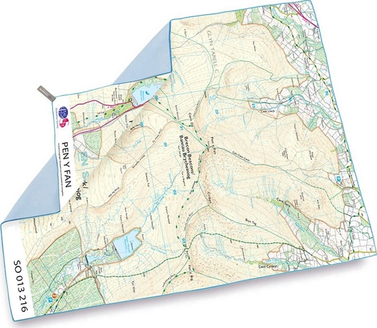 Picture of Lifeventure Ręcznik szybkoschnący SoftFibre OS Map Giant, Pen-Y-Fan