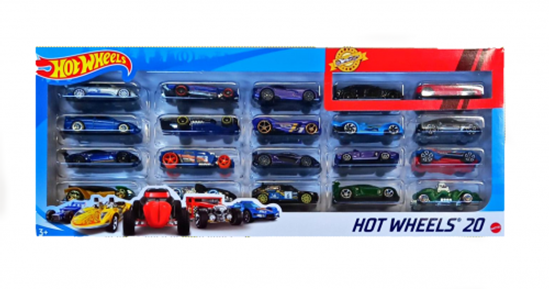 Picture of Mattel - Hot Wheels darbnīca 20 automašīnas, dažād