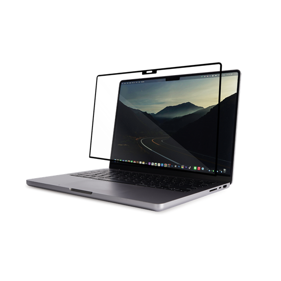 Изображение Filtr Moshi Moshi iVisor XT - Folia ochronna na ekran MacBook Pro 14" (M3/M2/M1/2023-2021) (czarna ramka)