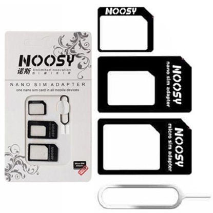 Изображение Noosy SIM Kartes Adapteru Komplekts + Adatiņa Slot