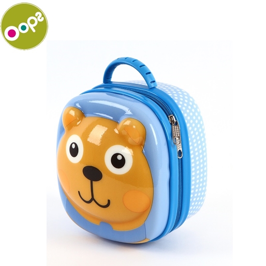 Изображение Oops Bear 3D Krāsaina cieta bērnu pusdienu kastīte no 18m+ (16.6x19.2x12cm) Zila 31004.11