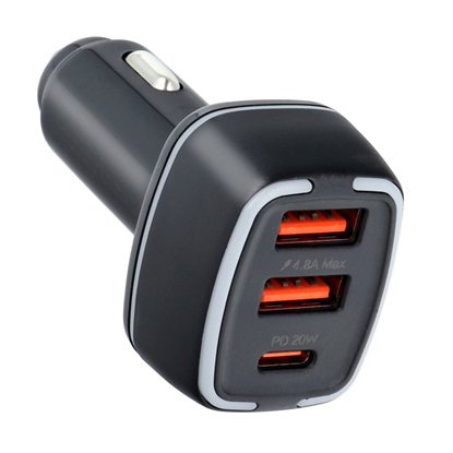 Attēls no Pavareal Auto lādētājs Type C (USB-C) PD 20W + USB