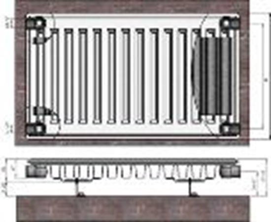 Изображение Radiators 11x400x1600 sānu piesl. Termolux