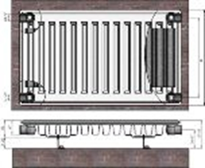 Изображение Radiators 11x500x800 sānu piesl. Termolux