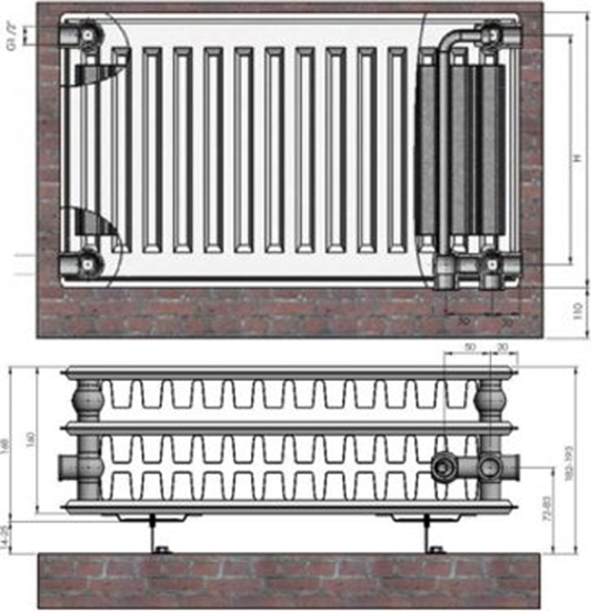 Picture of Radiators 33x200x1000 VCO Termolux