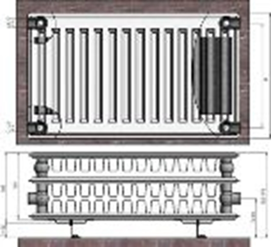 Picture of Radiators 33x300x1000 sānu piesl. Termolux