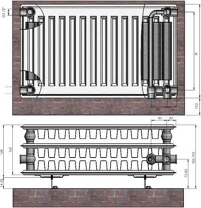 Attēls no Radiators 33x300x1600 VCO Termolux