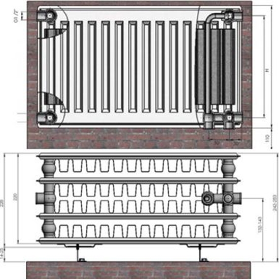 Изображение Radiators 44x200x1400 VCO Termolux