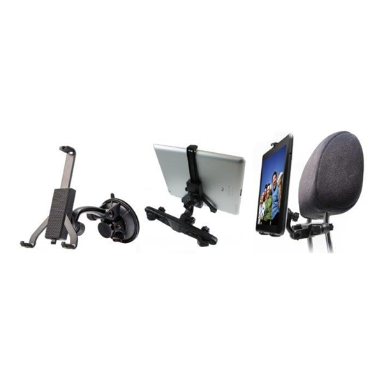 Picture of Rebeltec M60 2in1 Kit Tablet Holder 7-11'' on Windshield and Seat