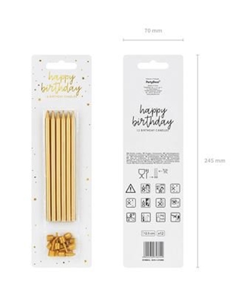 Изображение RoGer Birthday Candles 12 pcs