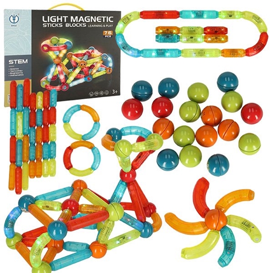 Picture of RoGer Luminous Magnetic Blocks for Small Children