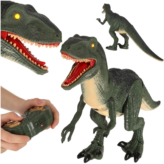 Picture of RoGer RC Velociraptor Controlled Dinosaur + Sounds