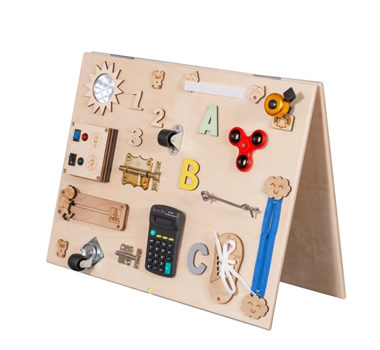 Изображение RoGer RO-4628 Wooden Sensory Manipulation Board for Kids