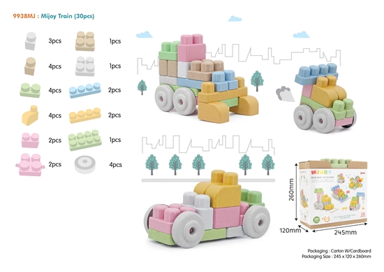 Picture of RoGer Set of construction blocks for babies 30 pcs