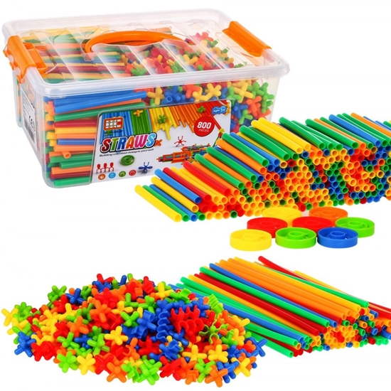 Picture of RoGer Set of Construction Straws 800 pcs.