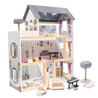 Изображение RoGer Wooden Doll House 78 cm