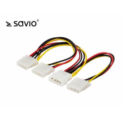 Picture of SAVIO barošanas kabelis AK-16|18cm| IDE Molex 4 pi