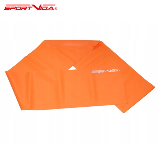 Изображение SportVida Slodzes gumija Fitnesa un TRiks treniņiem 200 * 15 * 0.45 CM (5-10kg) Oranža