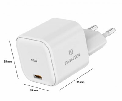 Picture of Swissten GaN Travel Charger Tīkla Lādētājs USB-C 65W