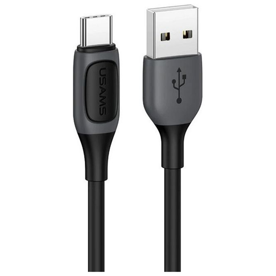 Изображение Usams US-SJ596 USB-C kabelis | 3A 1m melns