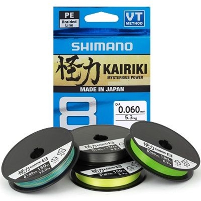 Picture of Valas Shimano Kairiki 8 Mantis Green, 150m, 0.20mm, 17.1kg