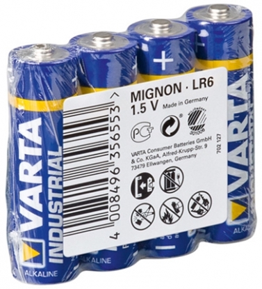 Изображение Varta Batterie INDUSTRIAL PRO Mignon AA  LR6  (4x in Folie)