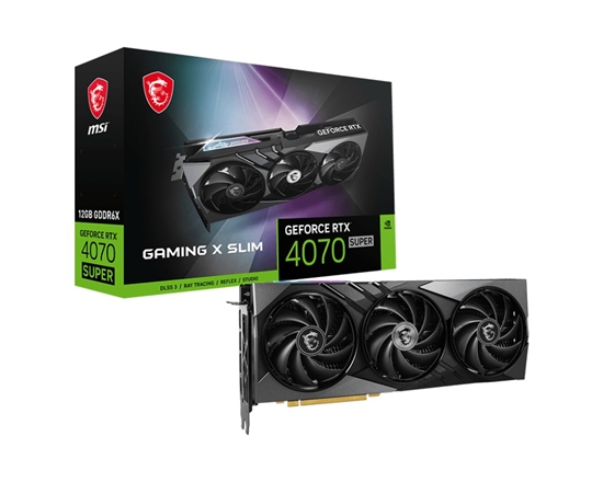 Picture of Karta graficzna GeForce RTX 4070 SUPER 12G GAMING X SLIM GDDRX6 192bit