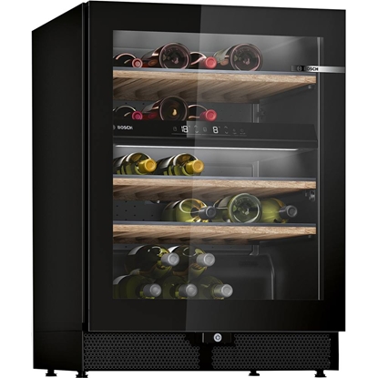 Attēls no Bosch Serie 6 KWK16ABGB wine cooler Compressor wine cooler Freestanding Black 44 bottle(s)