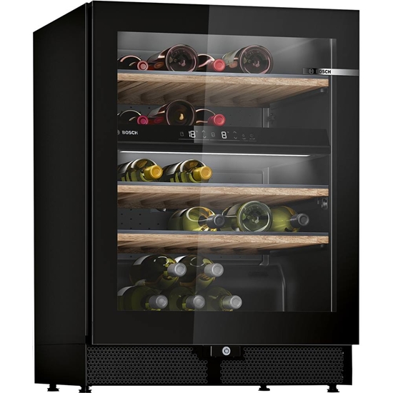 Picture of Bosch Serie 6 KWK16ABGB wine cooler Compressor wine cooler Freestanding Black 44 bottle(s)