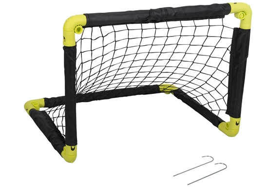 Изображение Futbola vārti ar salokāmu tīklu 50x44x44cm Dunlop