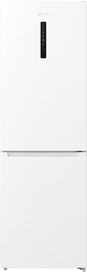 Изображение Gorenje | Refrigerator | NRK6192AW4 | Energy efficiency class E | Free standing | Combi | Height 185 cm | No Frost system | Fridge net capacity 204 L | Freezer net capacity 96 L | Display | 38 dB | White
