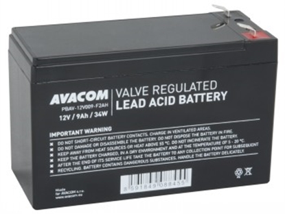 Изображение Avacom AVACOM baterie 12V 9Ah F2 HighRate (PBAV-12V009-F2AH)