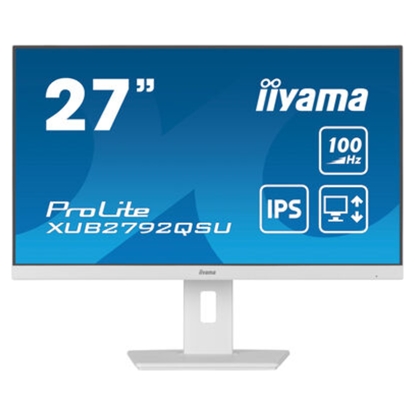Attēls no 27” WQHD IPS technology panel with USB hub and 100Hz refresh rate and 150mm height adjustable stand