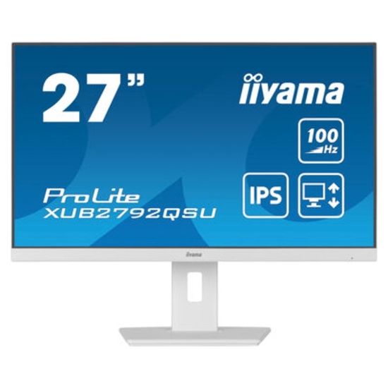 Picture of 27” WQHD IPS technology panel with USB hub and 100Hz refresh rate and 150mm height adjustable stand