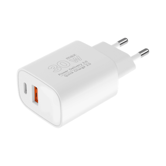 Picture of 30W GaN lādētājs USB-C, USB-A , Power Delivery 3.0 + Quick Charge 3.0