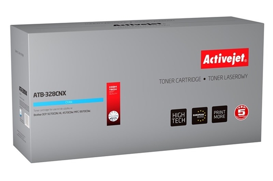 Picture of Activejet ATB-328CNX toner (replacement for Brother TN-328C; Supreme; 6000 pages; cyan)