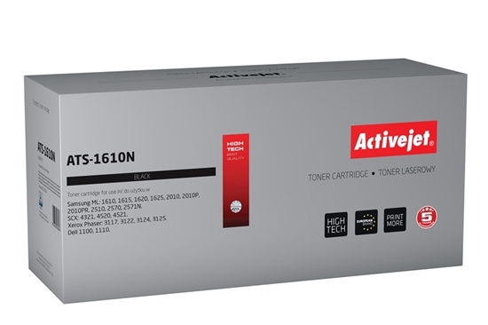 Picture of Activejet ATS-1610N toner (replacement for Samsung ML-1610D2 / 2010D3, Xerox 106R01159, Dell J9833; Supreme; 3000 pages; black)