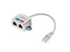 Изображение Adapter rodzielacz LAN RJ-45 - 2x RJ-45 FTP 