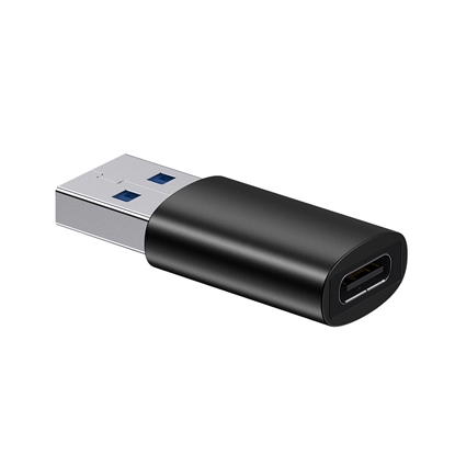 Attēls no Adapteris Baseus Ingenuity Series Mini OTG USB Type-C Male to USB-A Female Black