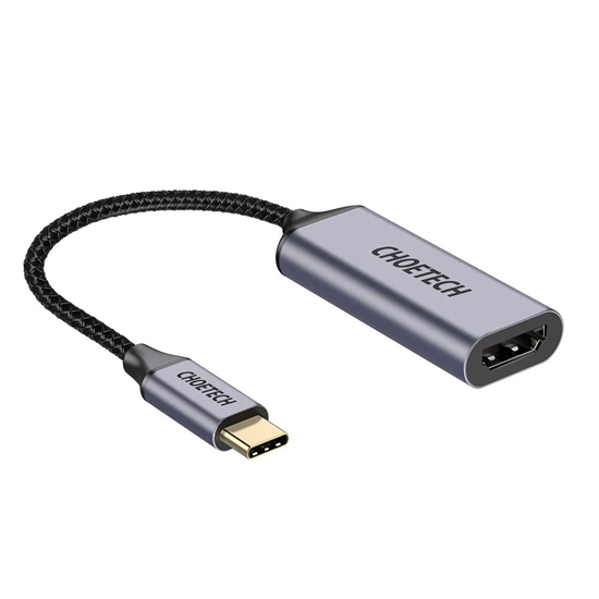 Изображение Adapteris Choetech HUB-H10 4K 60Hz USB-C to HDMI pilkas